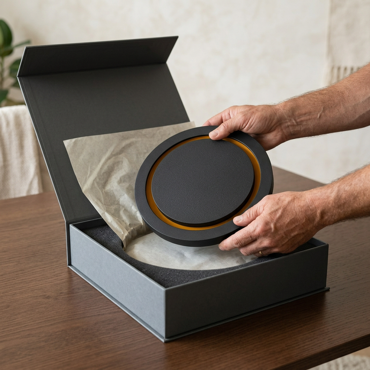 ORVEN ECLIPSE AI-generated unboxing concept. Packaging is not final.