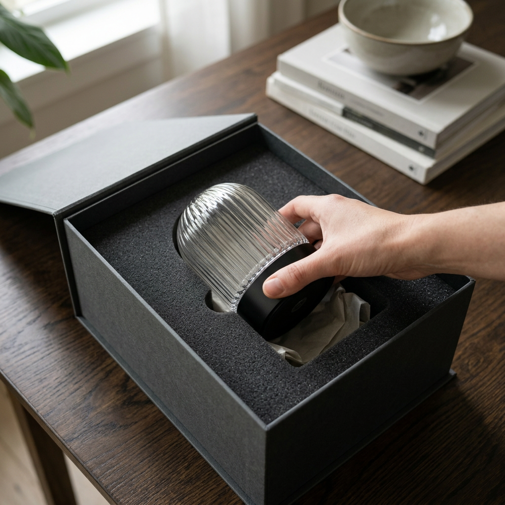 ORVEN AURORA AI-generated unboxing and packaging concept - not final packaging