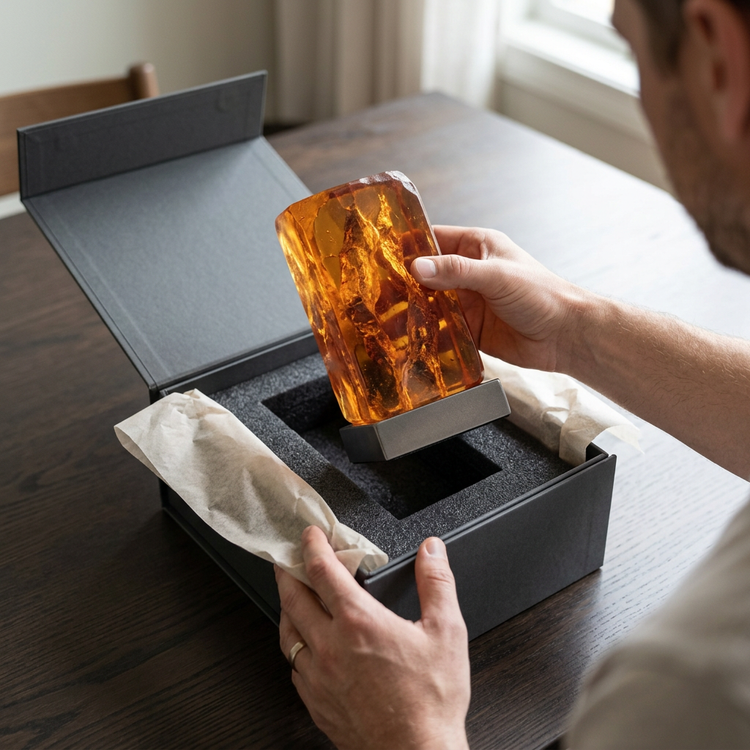 ORVEN LAVA AI-generated unboxing and packaging concept - not final packaging