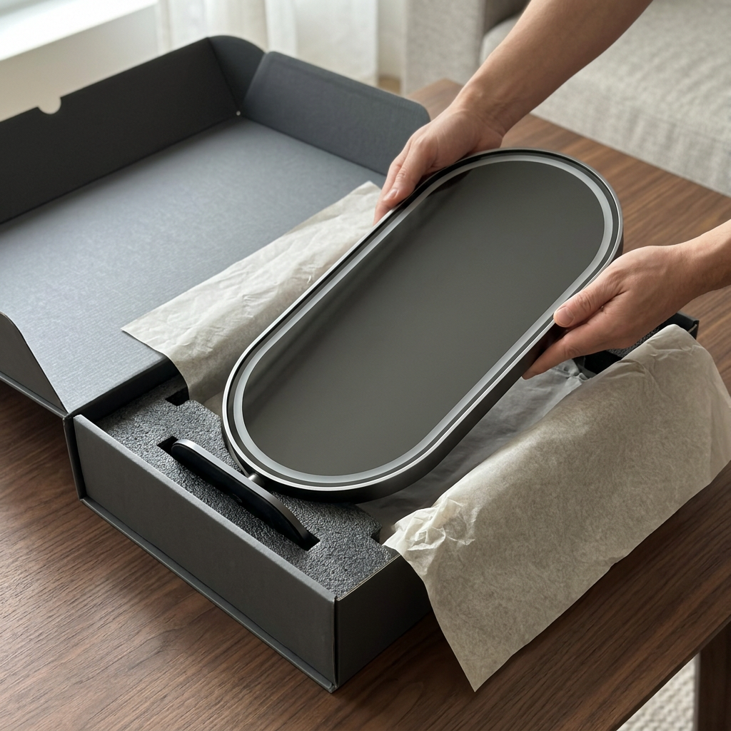 ORVEN PORTAL AI-generated unboxing and packaging concept - not final packaging